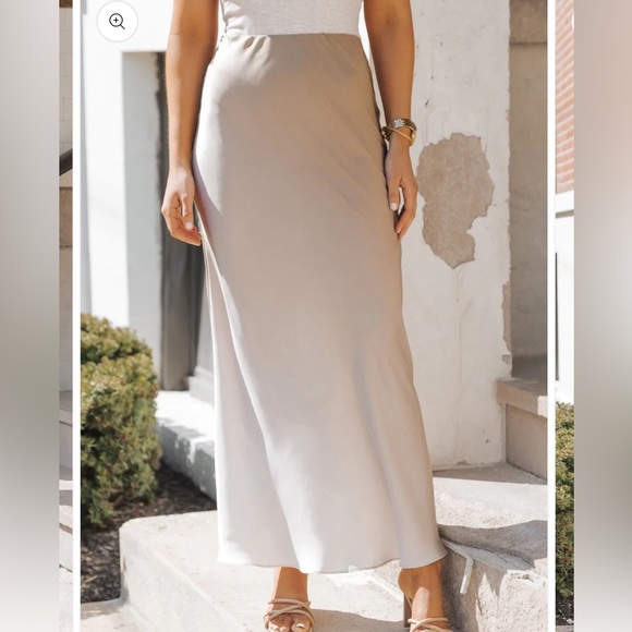 MUSE Taupe Ombre Maxi Skirt new without tags - Picture 2 of 6